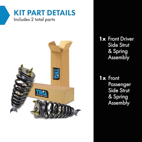 Image of TRQ Front Strut and Spring Assembly Set 2 Piece | For 2006-2008 Dodge Ram 1500