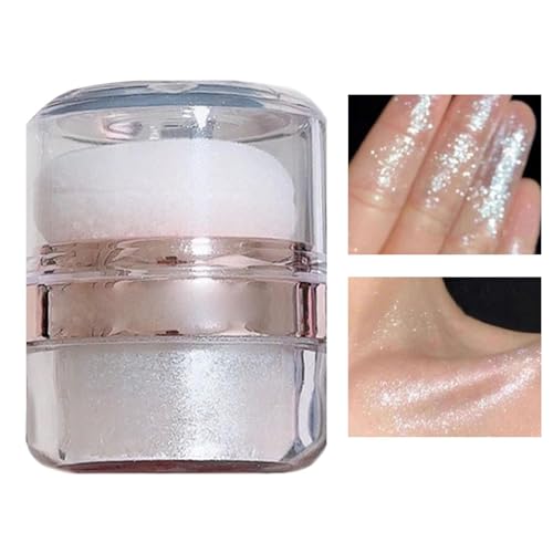 Fairy Highlight Patting Powder, Highlighter Powder | Polvo de palmaditas con polvo de hadas,Respaldo del brillo del cuerpo, brillo brillante para los ojos de la cara del cabello