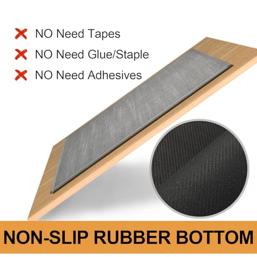 Stair Treads Carpet for Wooden Steps, Non Slip Landing Mat Rug Whit Rubber Backing, Polyester Soft Stairs Resistant Indoor Skid Runner Safety Rugs for Family, Absorbent Washable 31" x 31" Gray