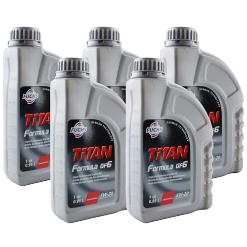 Aceite para motor Fuchs 5W-20 pack 5 x 1 quart miniatura 1