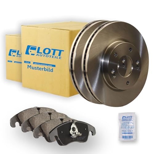 BREMSSCHEIBEN + BREMSBELÄGE VORNE KOMPLETTSET BREMSENKIT BREMSE VORDERACHSE