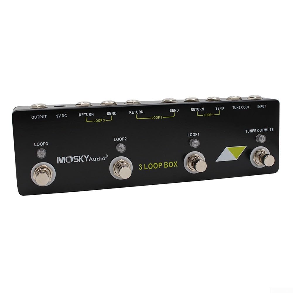 Pédale d'effet boucle de guitare pour Mosky Audio 3 Loop Box Pédale d'effet boucle Pédale d'effet Looper Pédale de rechange
