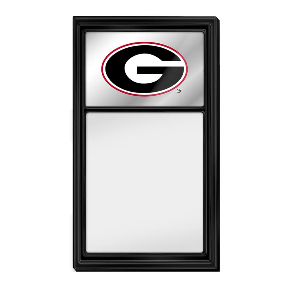 The Fan-Brand Georgia Bulldogs - Logo - Mirrored Dry Erase Note Board - Sports Team Bar Sign Décor: Home, Dorm, Garage, Office, Fan Cave