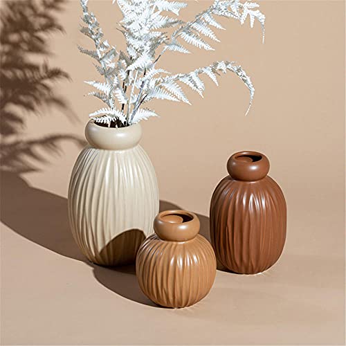 Vaas, moderne kunst vazen, kantoor desktop decor ornament vaas, woonkamer plant container bloem voor vrienden Kerstmis, bruiloft - Afbeelding 4