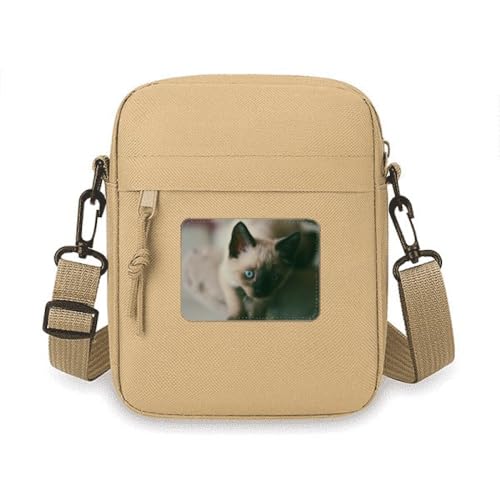 Sac pour téléphone portable gris avec motif chaton protège votre mobile