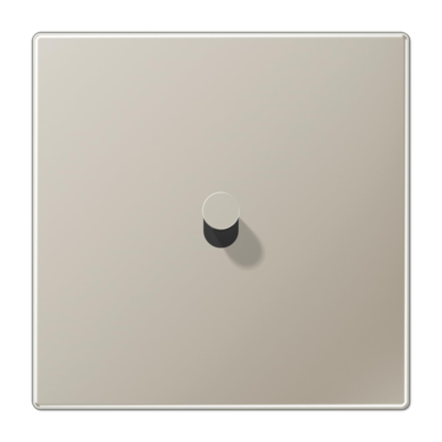 Plaque 1 x 1 pal. cône JUNG ES12-0K1 couleur acier pour interrupteur