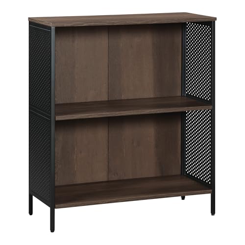 OSP Home Furnishings Ace Contemporary Modern Storage Bookcase with Shelves, 2 Shelves, Ozark Ash Finish
