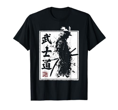 Vintage Tradicional Japonesa Bushido Katana Samurai Camiseta