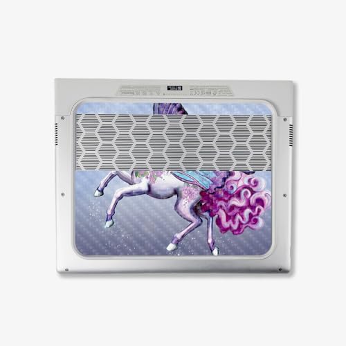 Image of MightySkins Carbon Fiber Skin Compatible With Alienware X14 R2 (2023) Full Wrap Kit - Lilac Unicorn | Protective, Durable Textured Carbon Fiber Finish | Easy To Apply & Change Styles | Made in the USA