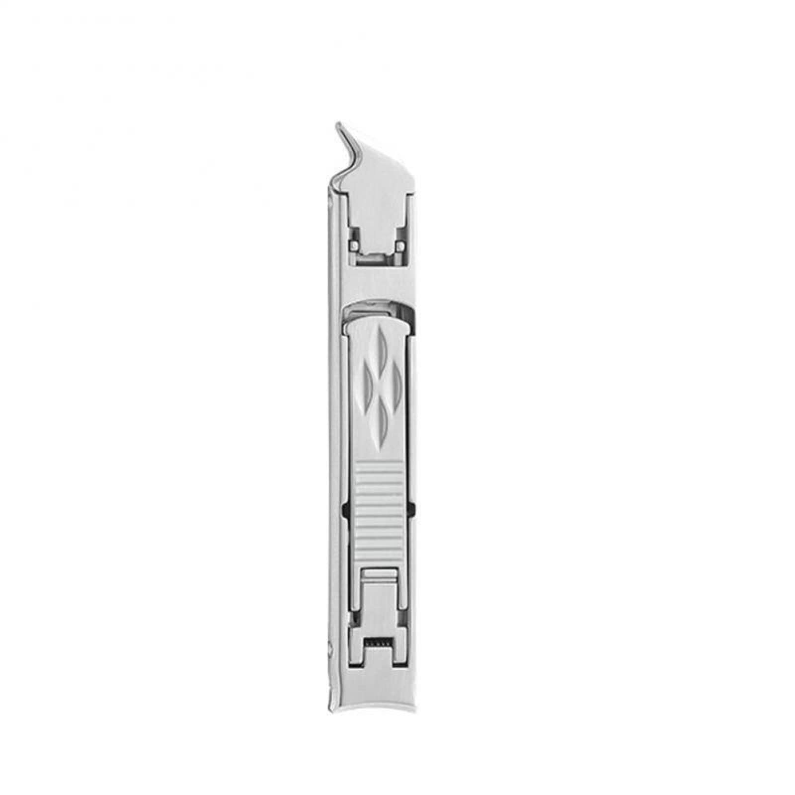 Nagelknipser, faltbares, doppelseitiges Nagelknipser-Werkzeug, präzises Trimmen, spritzwassergeschützter Trimmer, Schere, Edelstahl, Maniküre- und Pediküre-Werkzeug