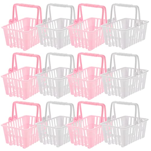Abaodam 20 Peças Mini Cesta De Compras Mini Cesta De Compras Pequeno Supermercado Modelos De Cesta D