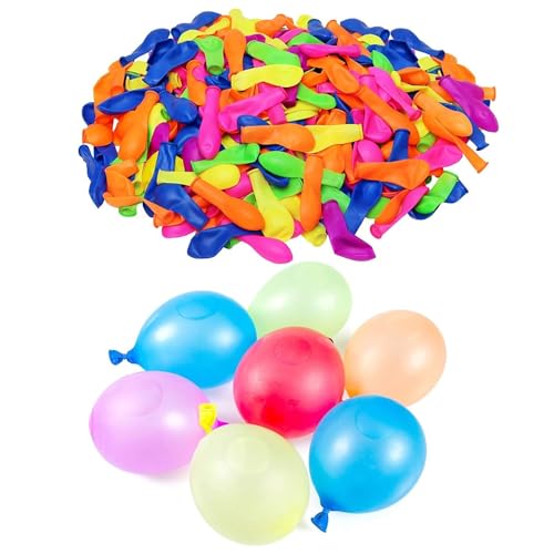 Image of Rozi Decoration Holi Water Balloons Multicolor for Rang Barse - Pack of 500 Pcs Rubber Balloons for Happy Holi Celebration