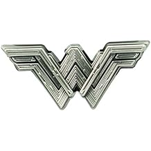 DC Wonder Woman Movie Logo Pewter Lapel Pin Novelty Accessory, Multi-Colored, 1"