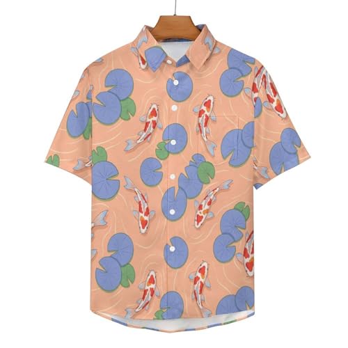 Camisa con estampado 3D para hombre con botones, estilo playero y casual 4