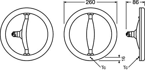 Osram CircoLux LED Röhre für E27 Sockel, nicht dimmbar, 14.5 Watt, Warmweiß (2700K), 1521 Lumen, Ersatz für herkömmliche 75W-Leuchtmittel