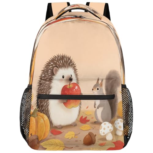 Mochila escolar de viaje erizo ligera para llevar el ordenador a la universidad y clases