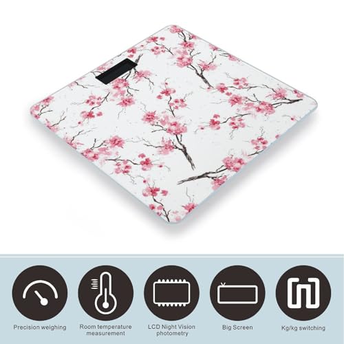 Báscula Digital de Baño con Vidrio Templado y Pantalla LCD miniatura 3