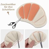 Flintronic 2 Paar Sneaker Reparatur Patch, Fersen Patch, Schuhe Ferse Reparatur Sneaker, Leder Fersenschutz, Fersenpolster Reparatur für die Meisten Arten, Aprikose – Ansicht 3