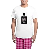 CafePress Human Shape Target with Bullet Holes Pajamas Men's Light Loungewear Set