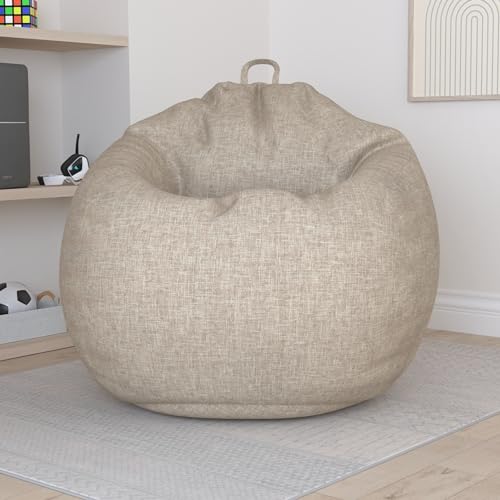 Green Bean Indoor XXL Sitzsack Home Linen mit 300 Liter mit EPS-Perlen Füllung - Kuschelig Weich...