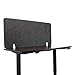 Lumeah Desk Screen Cubicle Panel and Office Partition Privacy Screen, 54.5 X 1 X 23.5, Polyester, Ash