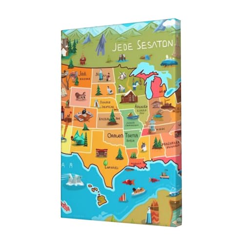 Impression sur toile OUSIKA solution déco pour personnaliser une petite chambre 45 x 30 cm