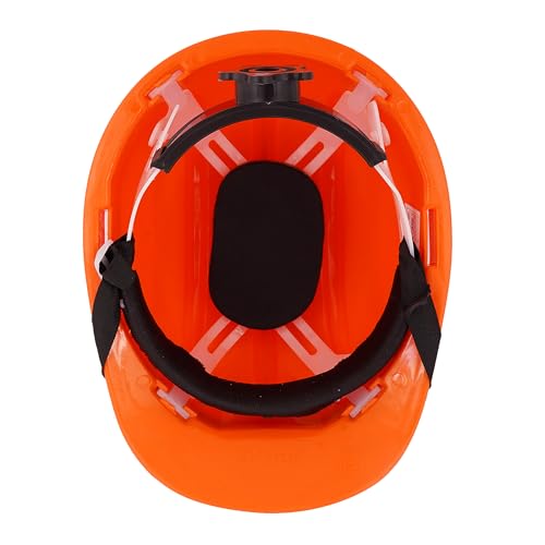 Image of Aktion AK H12 ORG Safety Helmets Rachet Type, IS 2925:1984 Color: Orange, Pack of 10