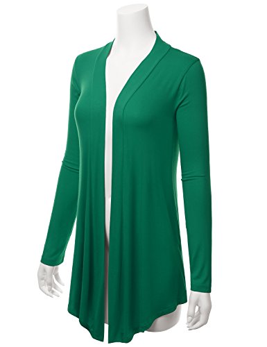 Image of LALABEE Women's Draped Open-Front Long Sleeve Light Weight Cardigan (S~3XL)
