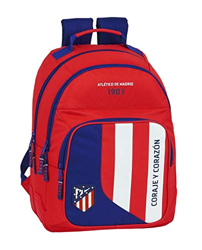 Mochila Safta Escolar de Atlético de Madrid  320x150x420mm