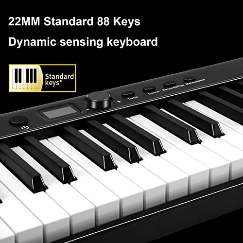 88 Touches Pliable Clavier Piano Pleine Grandeur Piano Numérique Clavier Électronique Portable for Les Débutants Avec Bluetooth, USB/MIDI, Pédale De Sustain, Sac De Piano, Support De Feuille De Musiqu - Les Beatles, Paul McCartney, John Lennon, RIngo Starr, George Harrison 88 Touches Pliable Clavier Piano Pleine Grandeur Piano Numérique Clavier Électronique Portable for Les Débutants Avec Bluetooth, USB/MIDI, Pédale De Sustain, Sac De Piano, Support De Feuille De Musiqu – Image 3