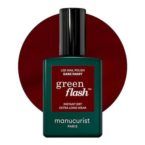 Esmalte en gel Manucurist Green Flash Dark Pansy Red 0.5 fl oz miniatura 1