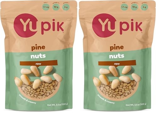 Yupik Pine Nuts, 3.5 Oz, Gluten-Free, Kosher, Smooth & Creamy Pine Kernels, Raw Nuts, Shelled, Unsalted, Unroasted, Oil-Free, Source of Iron (Pack of 2) image 5
