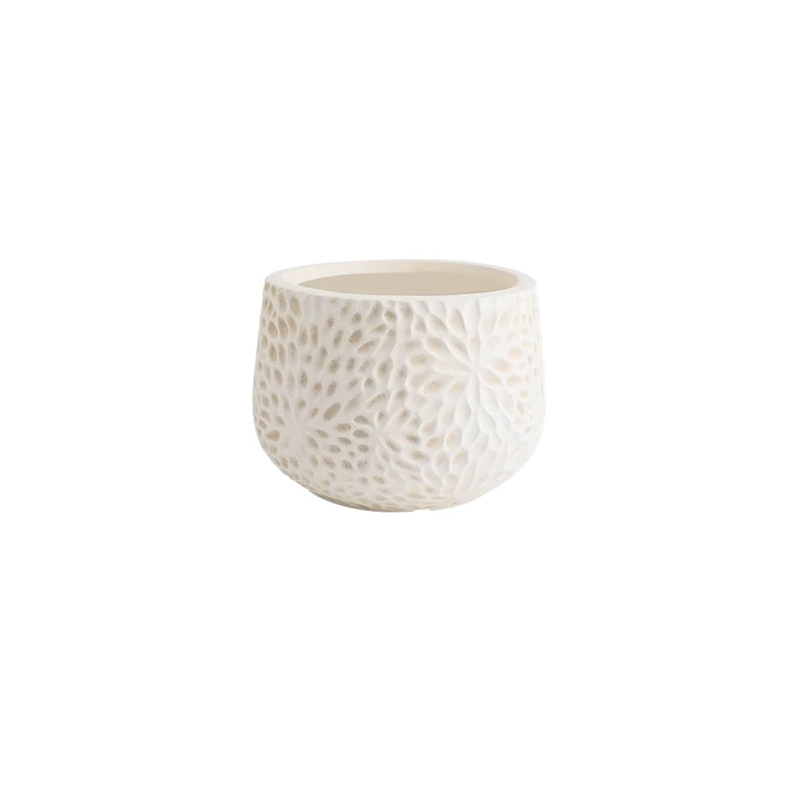 Z4T8M2K6G5 Indoor Plant Pots A Luxurious And Elegant Hand-carved Clay Planter, Perfect For Indoor Plants Such As The Rhaphidophora Garden Planters(Small)