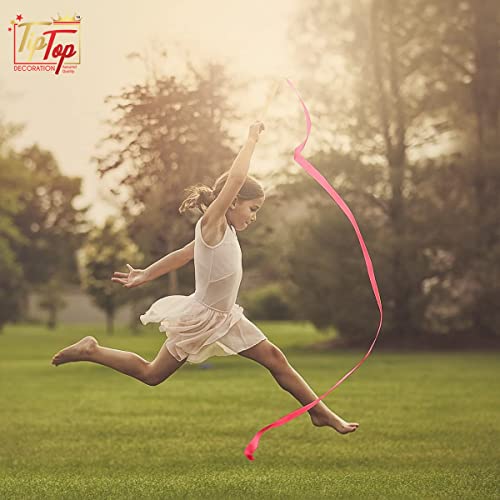 Image of Gymnastic Rhythmic Dancing Ribbon Streamer Stick (1 Piece) (Hot Pink)