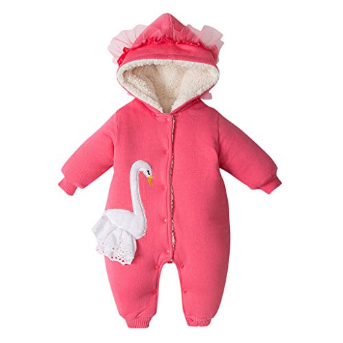 Sameno Newborn Baby Winter Snowsuit Jumpsuit 0-2 T Cartoon Romper Hooded Snow Coat Organic Cotton Outfit Jacket Bodysuit