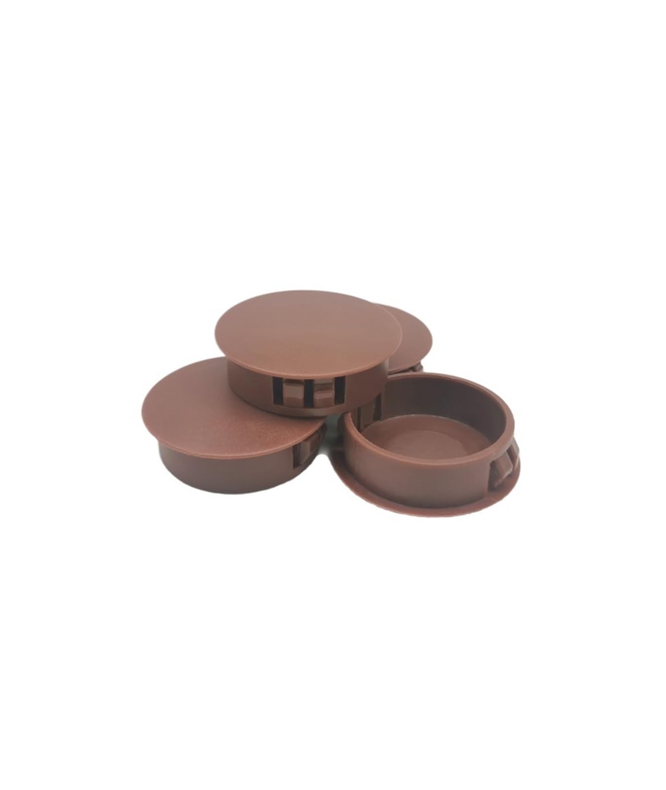 Tappi Antipolvere, Tappo in plastica Rotondo da 10 Pezzi Tappi for Fori for schede for mobili Tappi for Fori for Pannelli Viti da Trapano Tappi for Fori for mobili(Red Brown,30mm)
