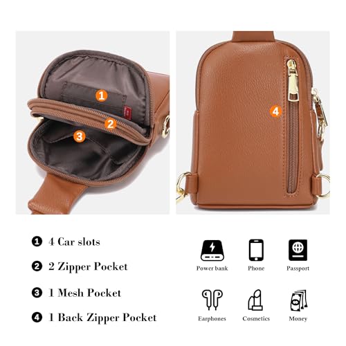 Image of INICAT Lightweight Small Crossbody Sling Bag for Women | Mini Travel Purse,Multi-pocket with Card Slots,Durable Vegan Leather,Everyday Carry