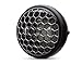 Faro LED per moto, 7,7", con griglia a nido d’ape, per retrò, café racer e streetfighter