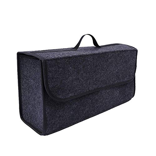 Image of Sulfar Car Soft Storage Box Trunk Bag Travel Storage Organizer Holder Car Accessories Deep Grey