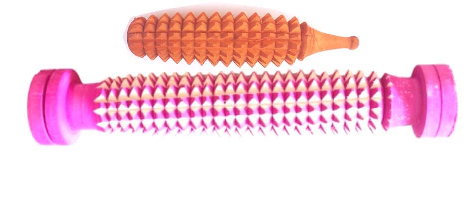 IWUD Pain Relief Massager Roller For Feet Exercise with Karela shape massager for Fingers and Palm