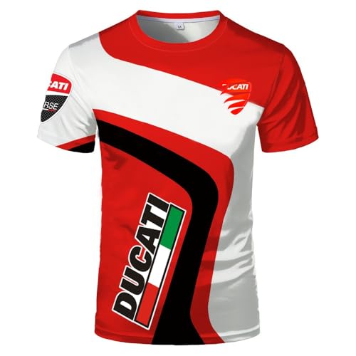 Ovlize Camiseta Deporte Hombre DU.CA.Ti, Ajuste Slim Camiseta, Ropa Deportiva Hombre Transpirable, para Trail(L)