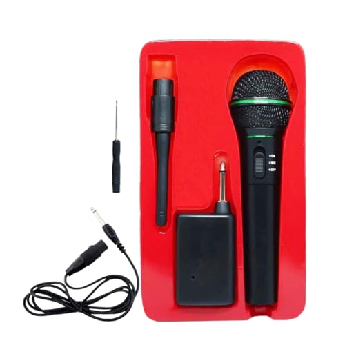 Microfone Sem Fio Semi Profissional 30 Metros P10 Karaokê Microfone Portátil