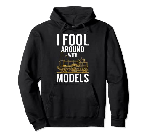 Me engañan con modelos | Funny Model Train Collector Sudadera con Capucha