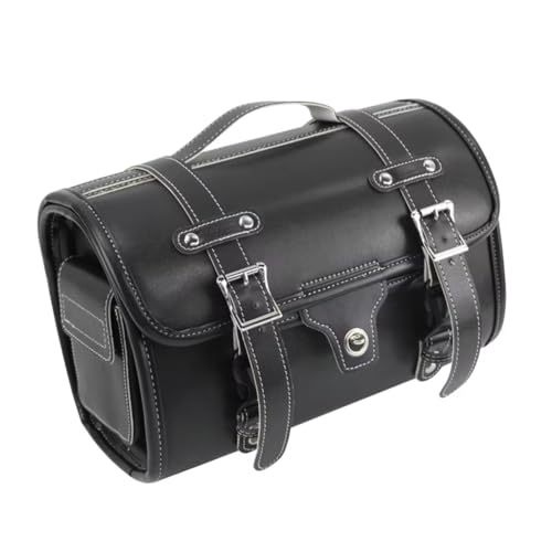 Bolsa trasera de moto de alta capacidad con acabados resistentes y fijación universal