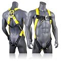 KwikSafety (Charlotte, NC) TORNADO 1D Fall Protection Full Body Safety Harness | OSHA ANSI Industrial Roofing Tool Personal Protection Equipment | Construction Carpenter Scaffolding Contractor