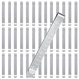 Sewing Clips Stainless Steel Hemming Clips Metal Hemming Tool 3 Inches Sewing Clips with Measurement