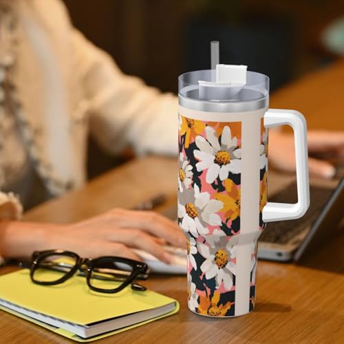 Vaso térmico de acero inoxidable con asa y sorbete 40oz miniatura 7