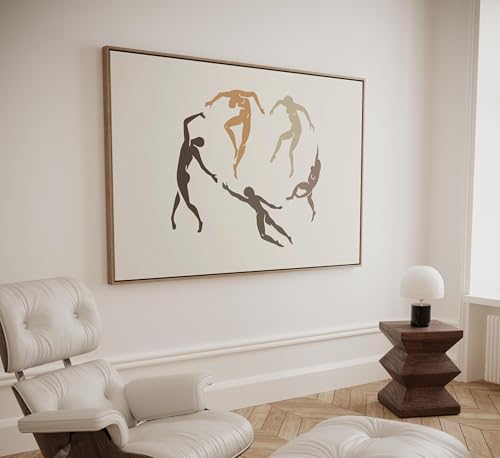 Portrait de personnage abstrait Matisse pour habiller un grand mur vide de salon