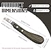 USUNFARM Hoof Knife Double Edged Hoof Trimming Knife with Wooden Handle，Stainless Steel Loop Blade Multipurpose Hoof Trimming Knife for Livestock,for Cutting Horses Donkeys Cows Hooves (Black Stripe)