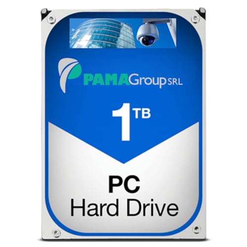 PAMA GROUP Disco rigido SATA meccanico da 1TB, 3,5 pollici, per PC desktop e sistemi di sorveglianza...